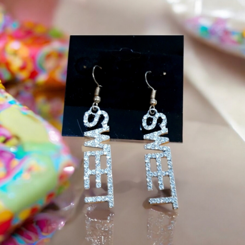 3 for $15 Silver Sweet Rhinestone Earrings